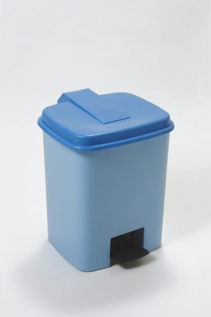 Pedal bin square with insert, 6 lit.