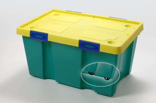 Storage box with lid, large